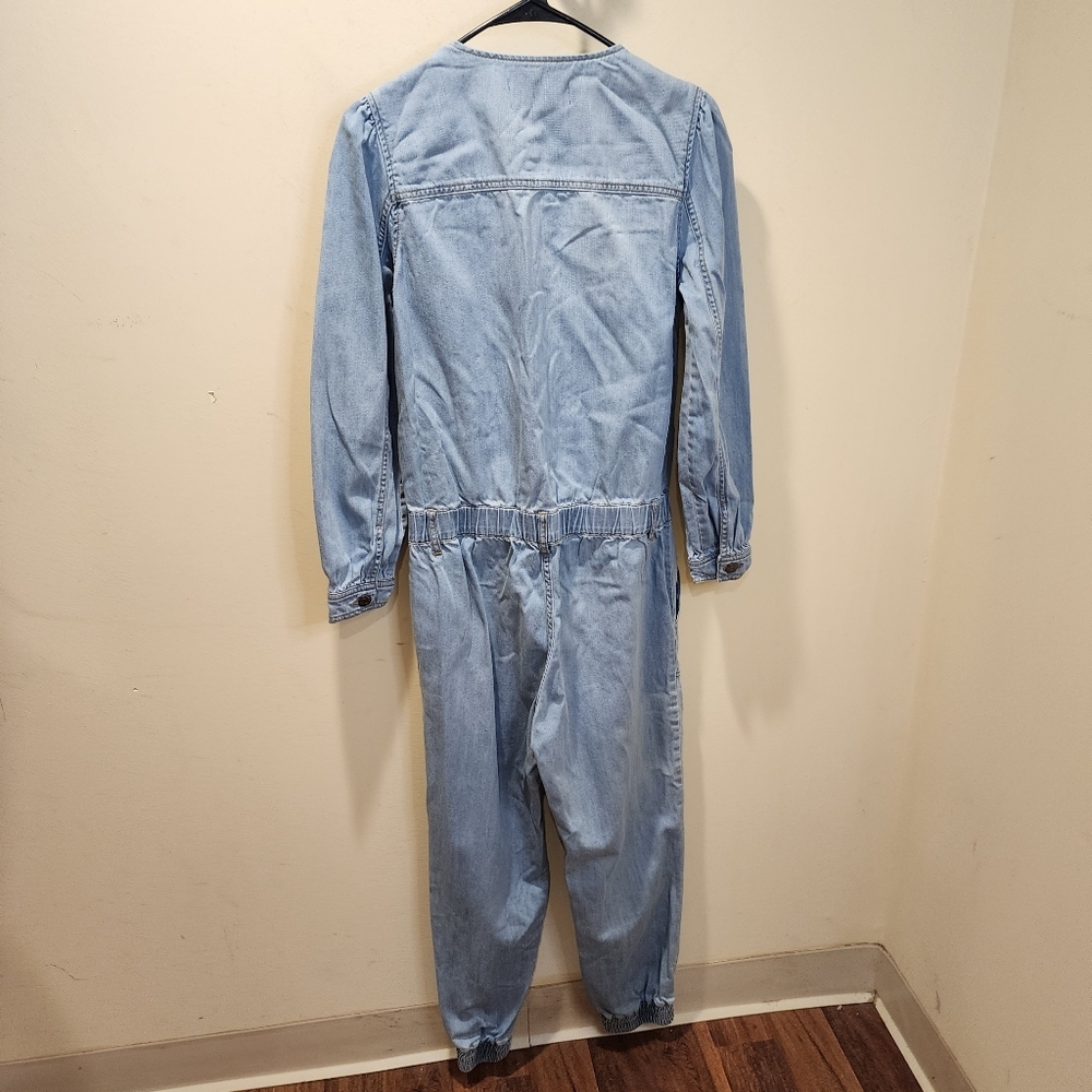 GABRIELLE UNION By New York & Co. Light Blue Denim Jumpsuit XS - Picture 6 of 12